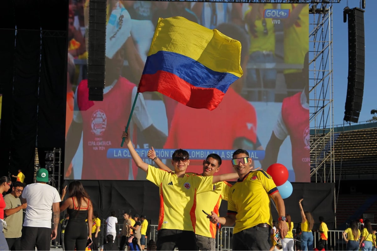 En la final de la Copa América, 38.000 personas disfrutaron de pantallas gigantes instaladas por la Alcaldía de Medellín