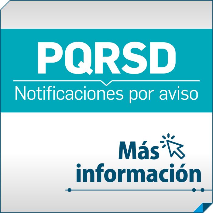 Notificación por aviso PQRSD